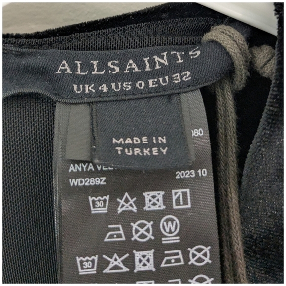 Allsaints Anya Velvet Dress - Picture 5 of 11